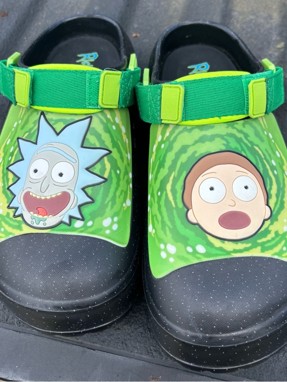 Ground Up Rick and Morty Slip-On Clog Shoes